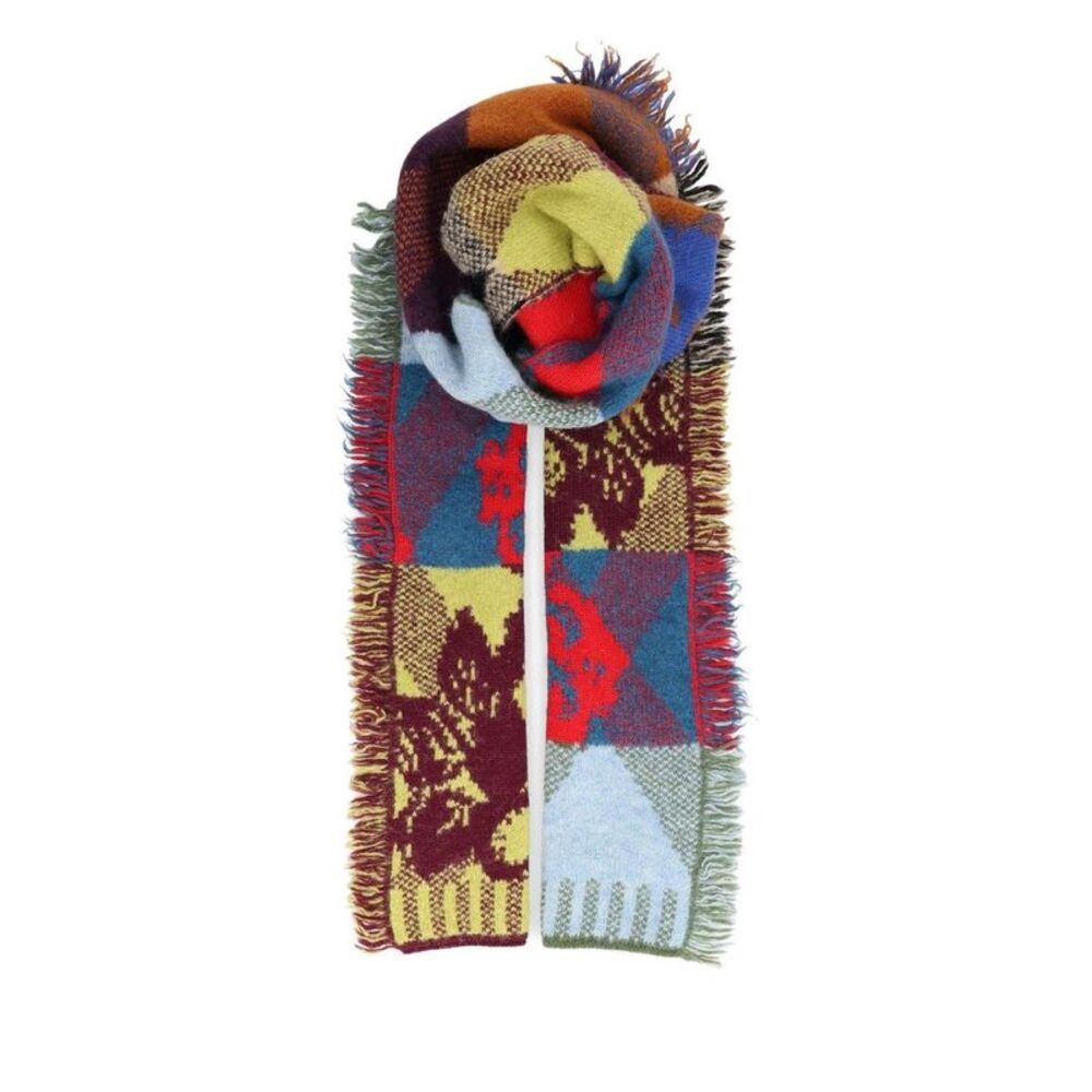 Dries Van Noten Men Long Wool And Alpaca Scarf